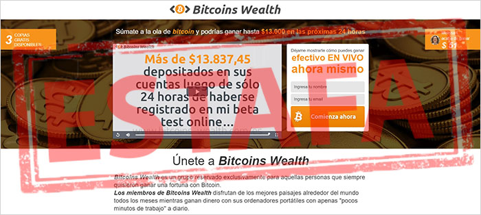 Review con opinones y información sobre el software Bitcoins Wealth